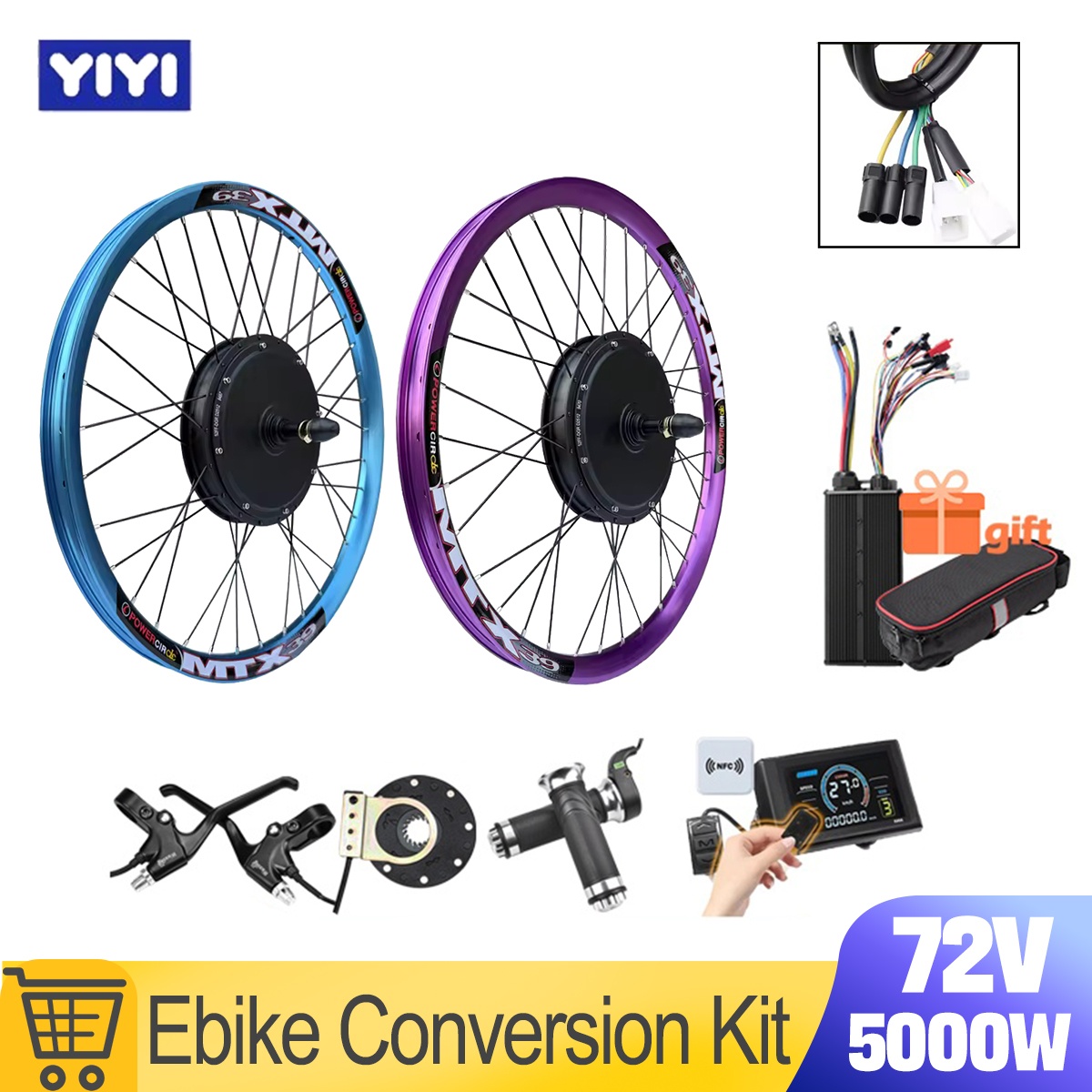 Ebike Conversion Kit 72V 3000W - Nuevo Kit de Conversión para Bicicleta