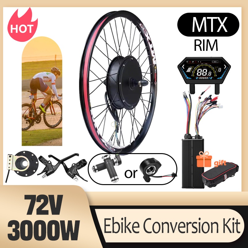 Ebike Conversion Kit 72V 3000W - Kit de Conversión para Bicicleta Eléctrica