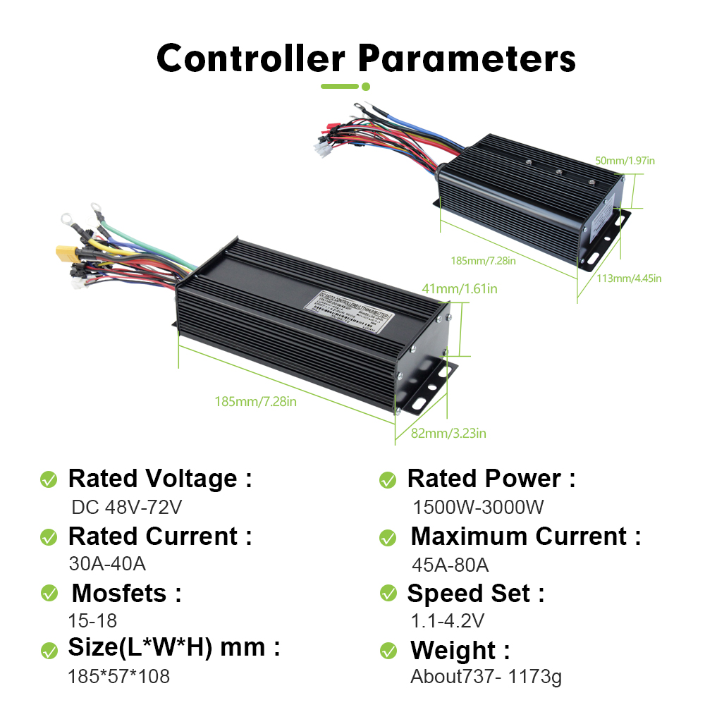 Controlador de onda sinusoidal - Sine Wave Controller 48V 72V 80A reseña y precio