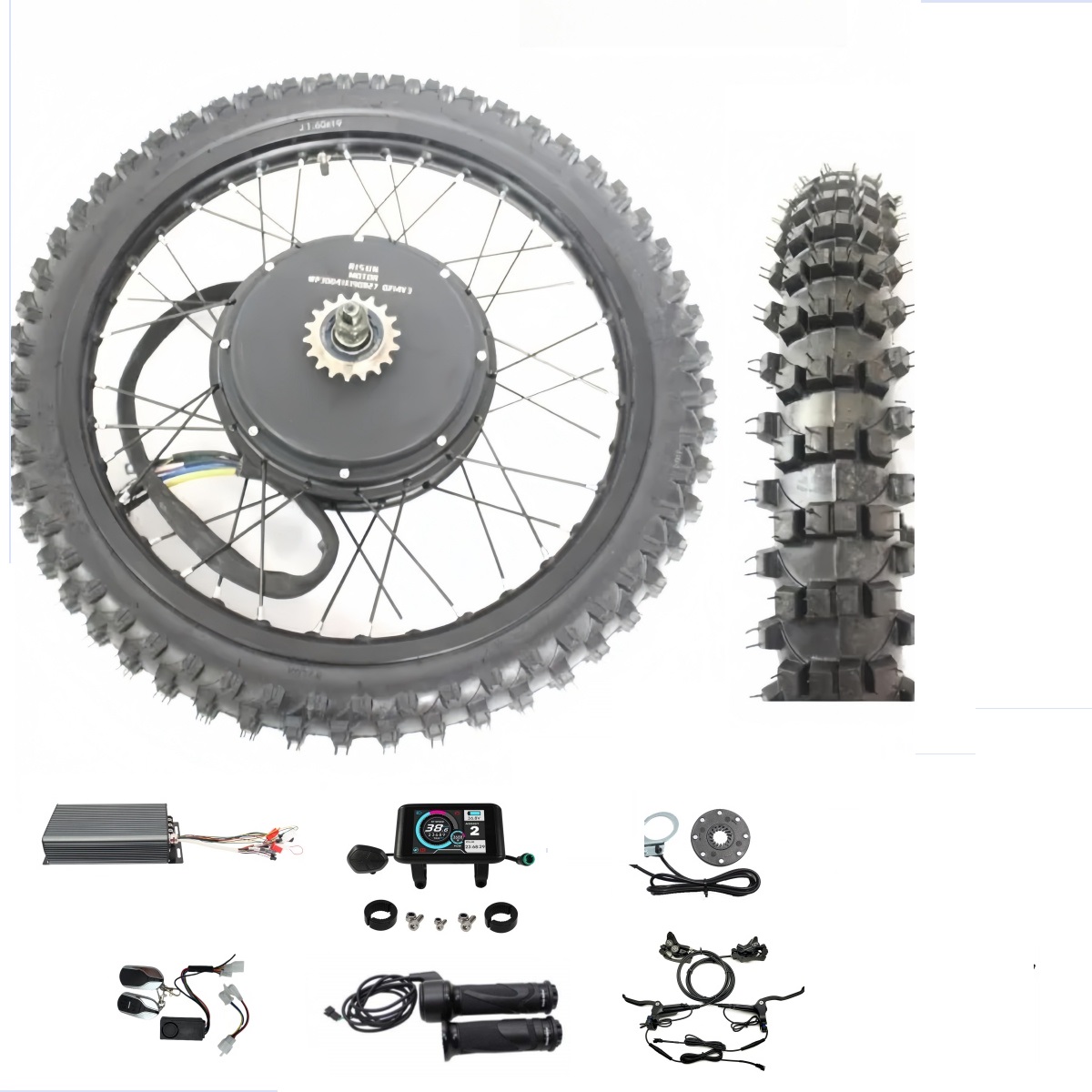 Kit de conversión de rueda tra - 72V 5000W Hub Motor Kit reseña y precio