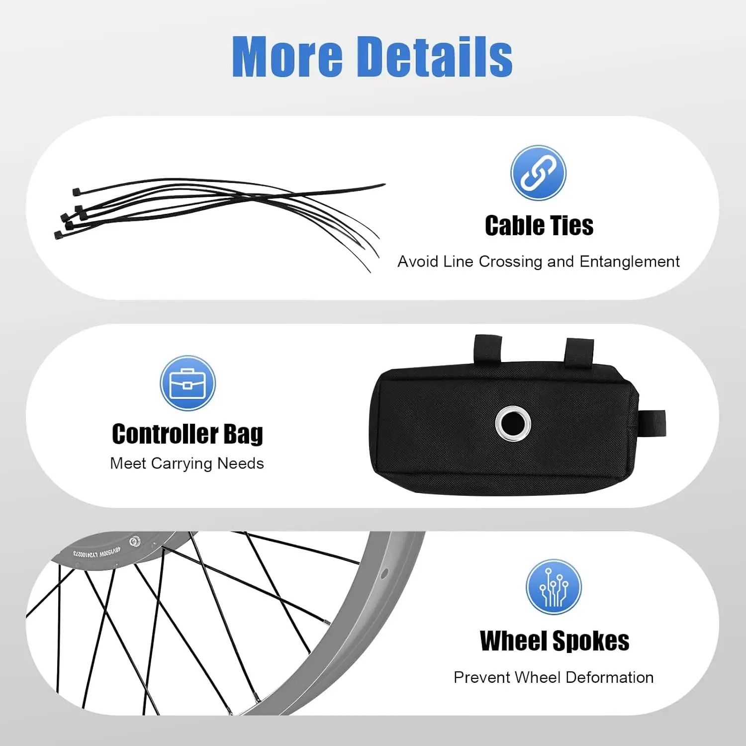 Kit de conversión de bicicleta - 72V 5000W Hub Motor Kit reseña y precio